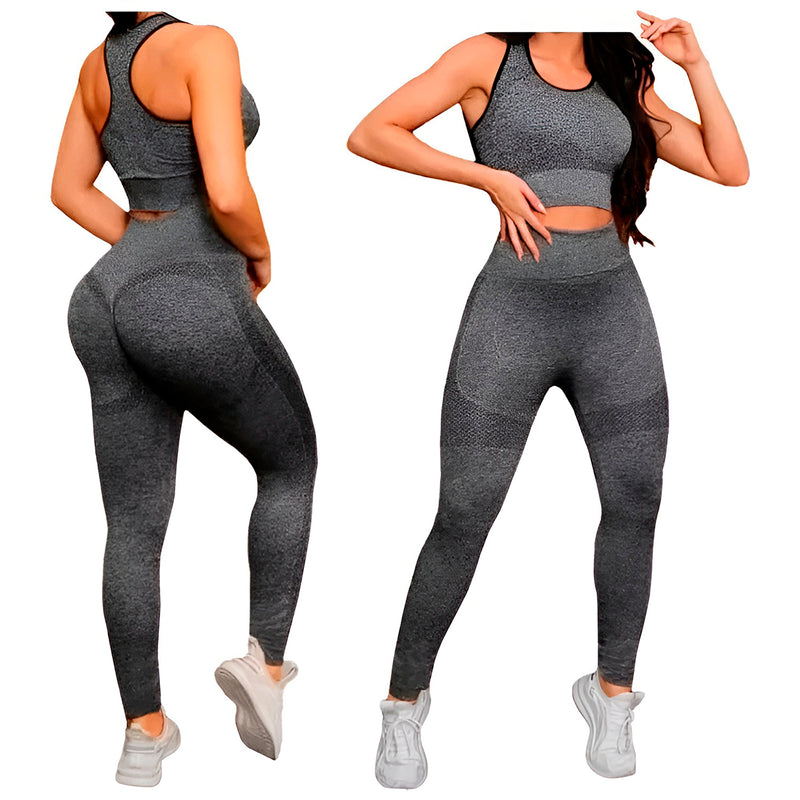 Conjunto Esportivo Feminino Cintura Alta Levanta Bumbum