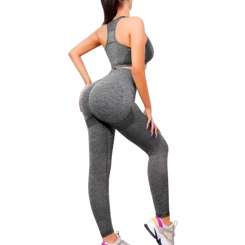 Conjunto Esportivo Feminino Cintura Alta Levanta Bumbum