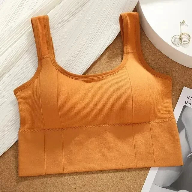 Sutiã esportivo respirável para mulheres, top de fitness anti-suor, sutiã sem costura, top à prova de choque, push up, treino de ginástica