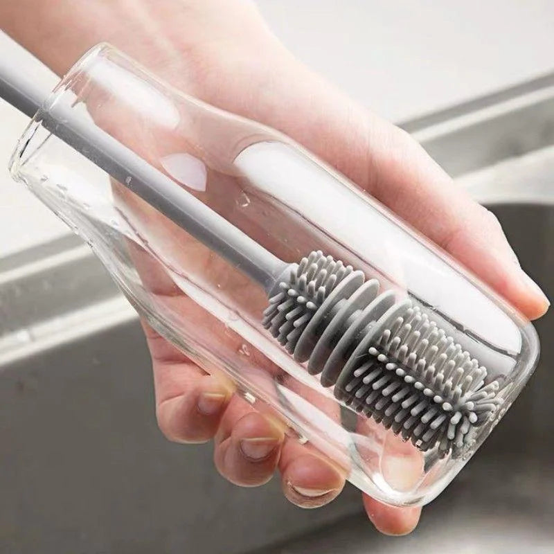 Escova de Vidro Silicone – Limpeza em 1 Toque