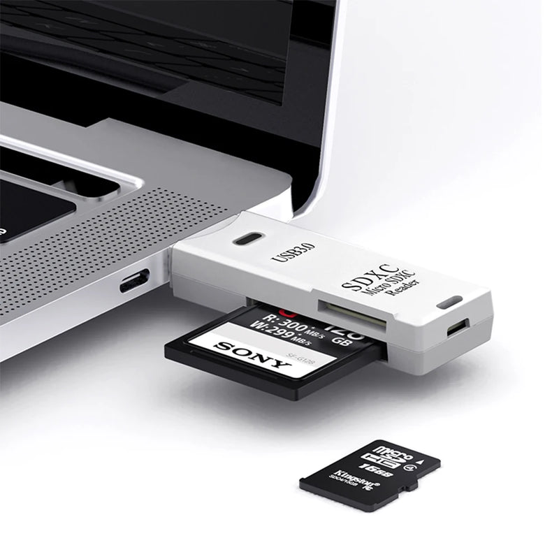 2 em 1 leitor de cartão usb 3.0 micro tf leitor de cartão sd adaptador usb leitor de cartão de alta velocidade cartão de memória tf para pc portátil acessórios