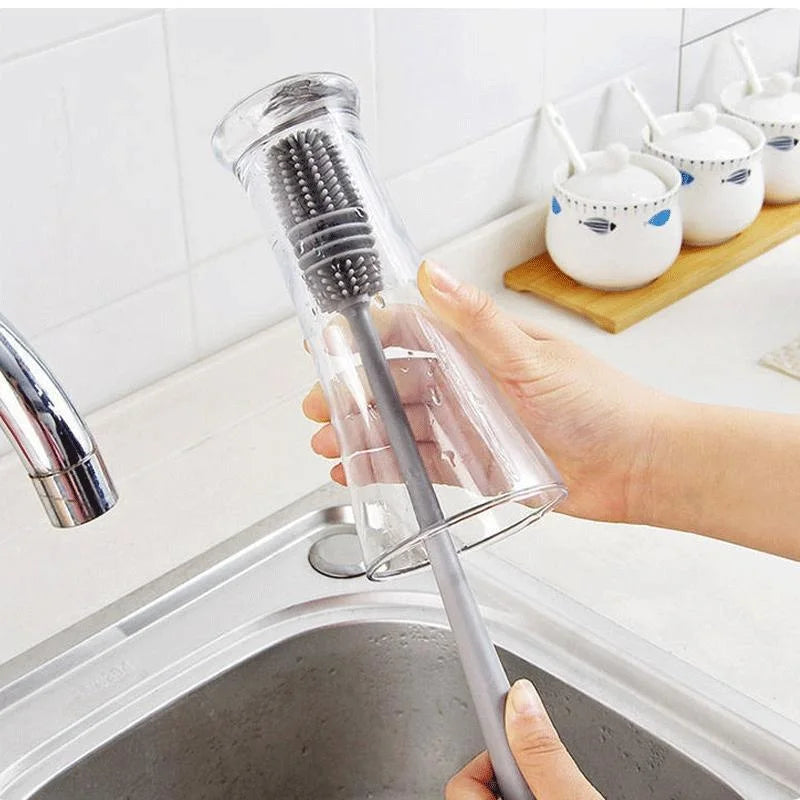 Escova de Vidro Silicone – Limpeza em 1 Toque