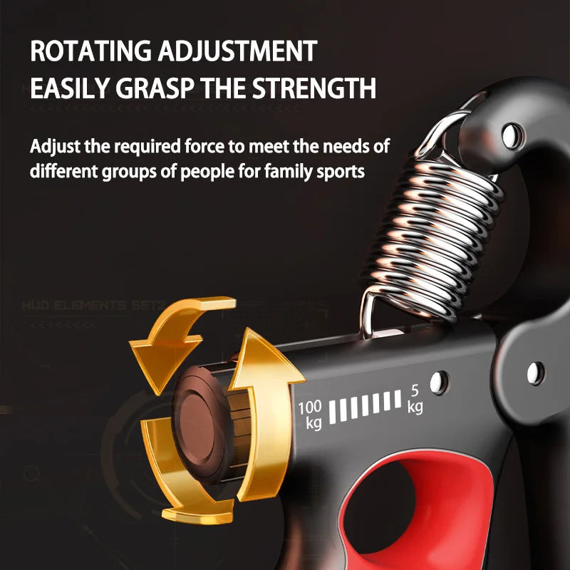 5-60kg/5-100kg força de aperto ginásio expansor de pulso fortalecedor de mão ajustável recuperação muscular fitness exercício de força de mão