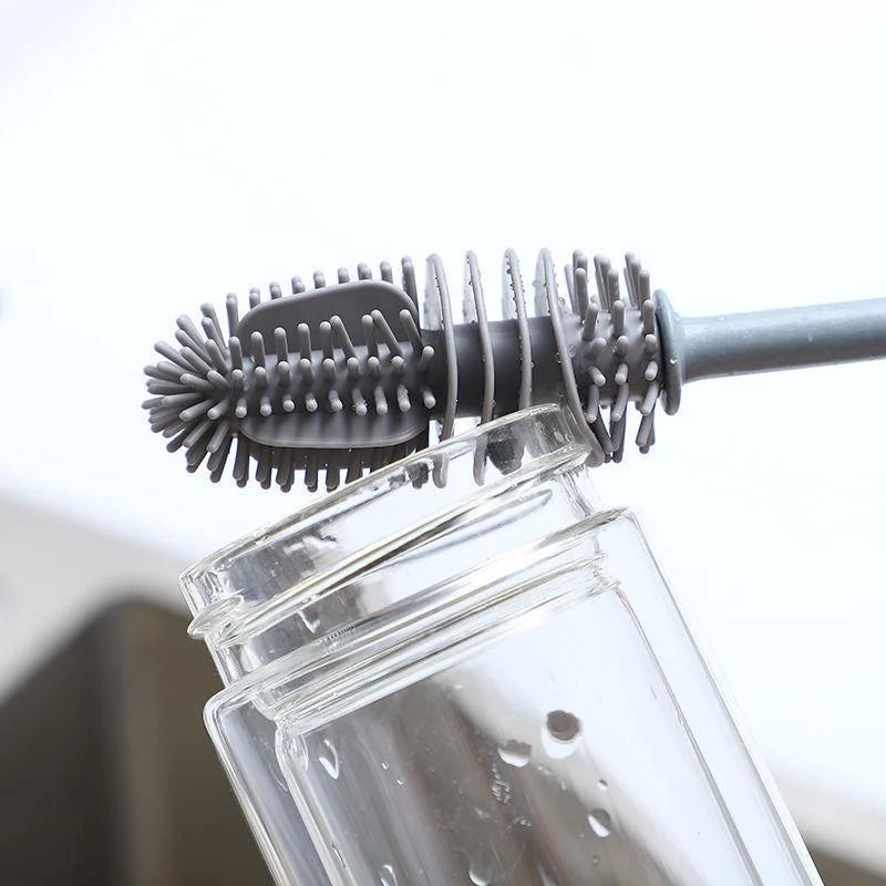 Escova de Vidro Silicone – Limpeza em 1 Toque