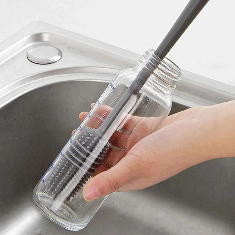 Escova de Vidro Silicone – Limpeza em 1 Toque