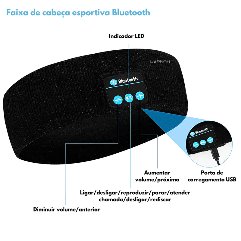 Fone de Ouvido banda Faixa Bluetooth