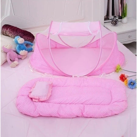 Berço ninho com travesseiro acolchoado portátil dobrável tenda mosquiteiro anti-mosquito para criança bebê maternidade