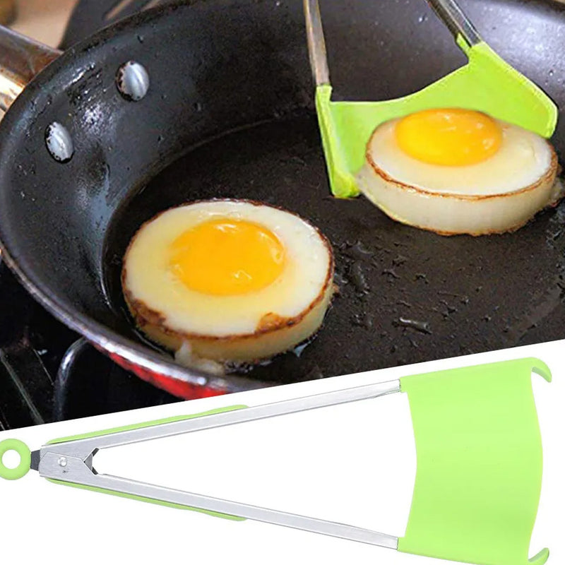 Pegador e Espátula 2 em 1 Silicone – Cozinhe com Estilo e Praticidade