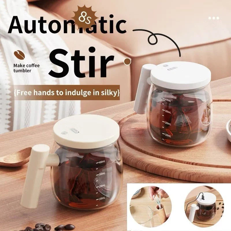 Copo Elétrico Misturador Automático | Vidro Recarregável USB