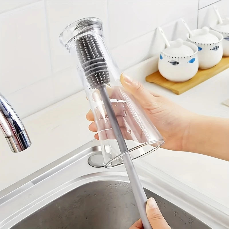 Escova de Vidro Silicone – Limpeza em 1 Toque